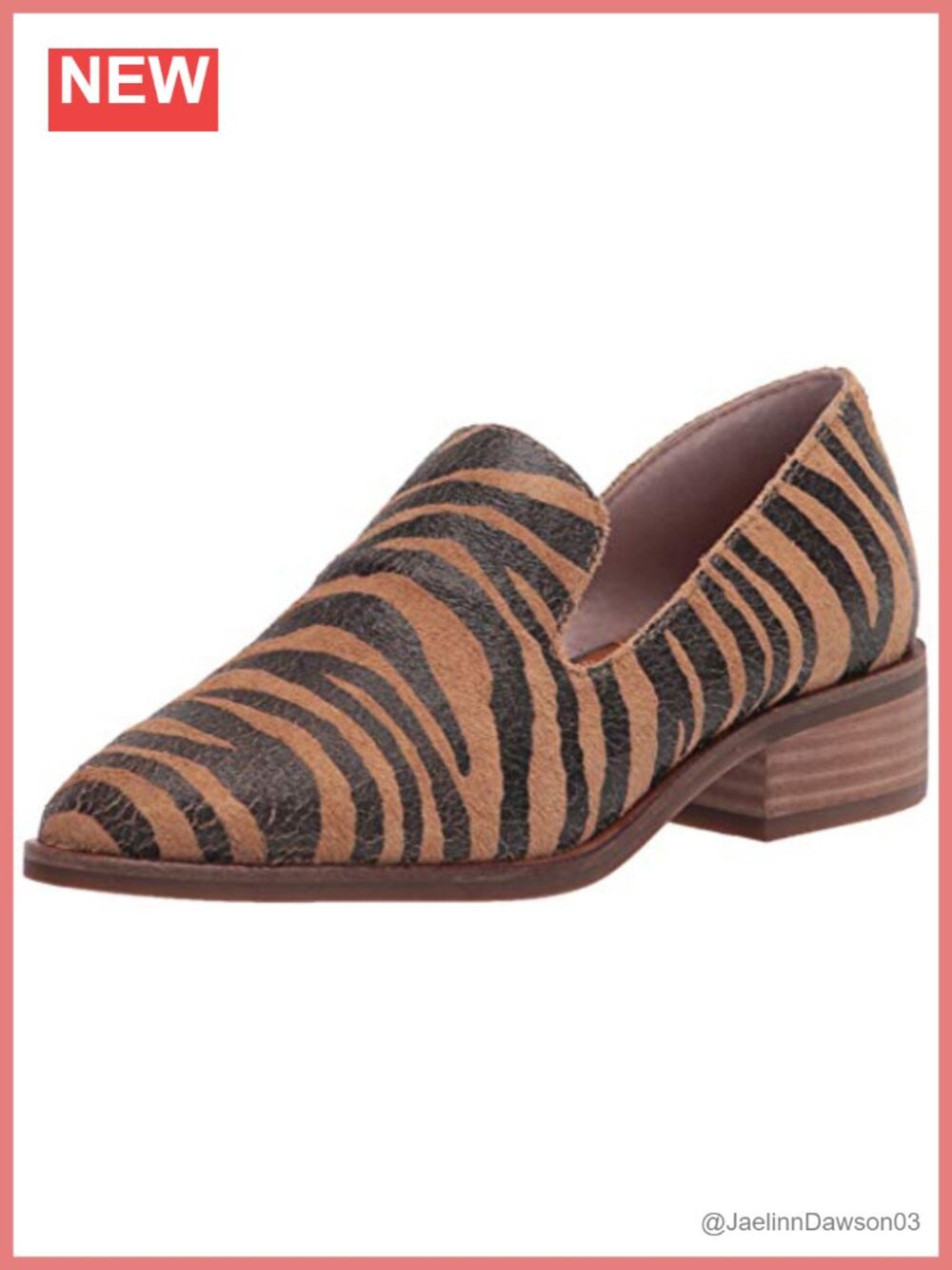 Women's Leather Block Heel Loafer Pull-On Memory Foam Casual